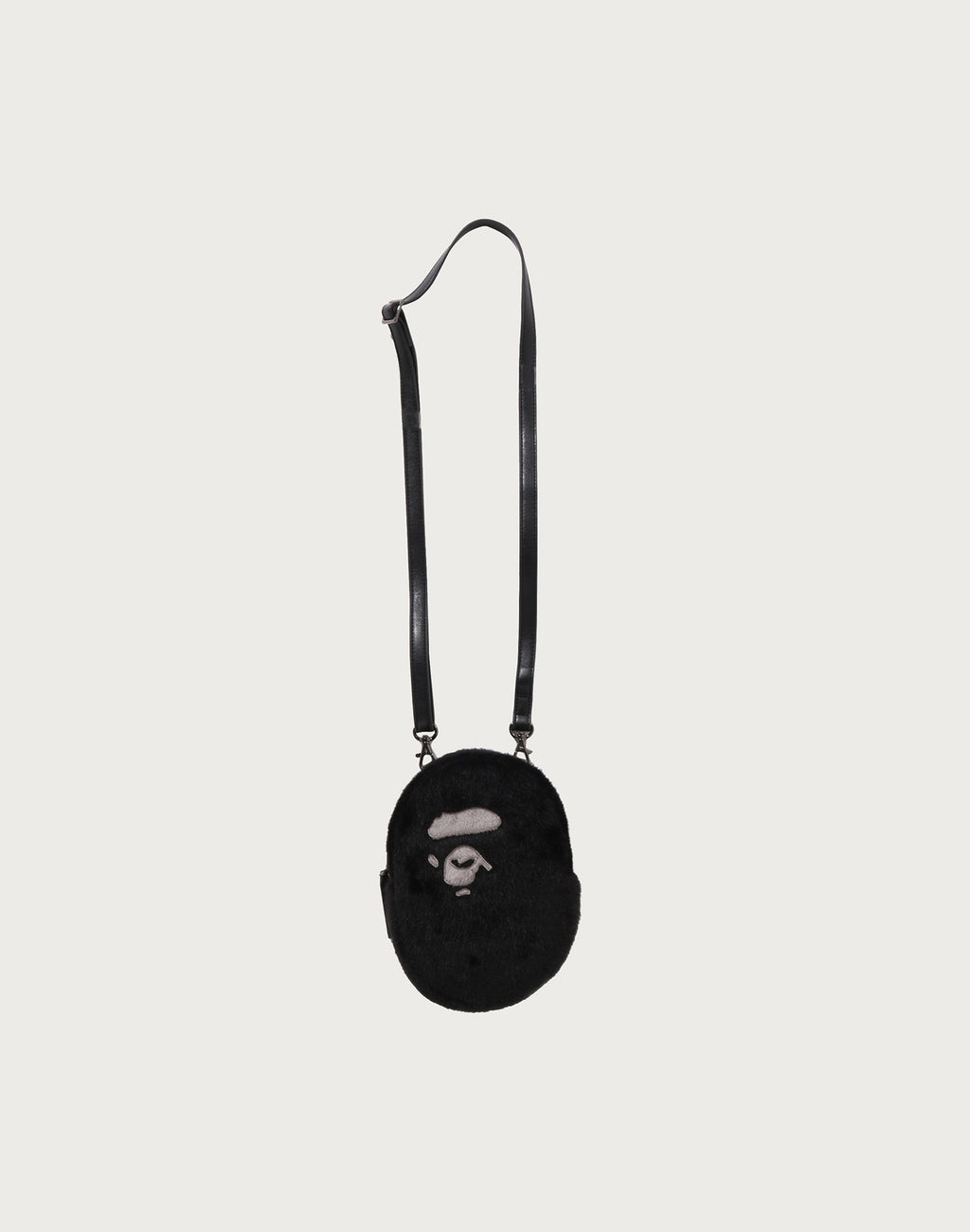 APE HEAD FAUX FUR MINI SHOULDER BAG MENS