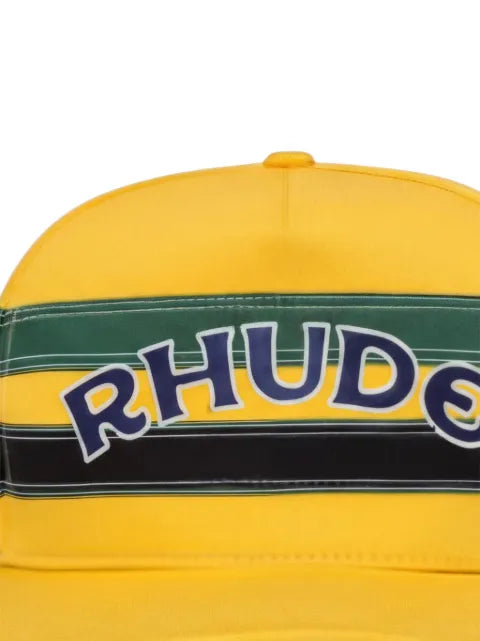 RHUDE striped baseball cap