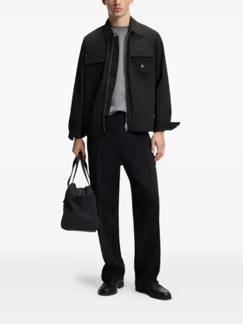 HUGO oversized-fit shirt with zipper closure