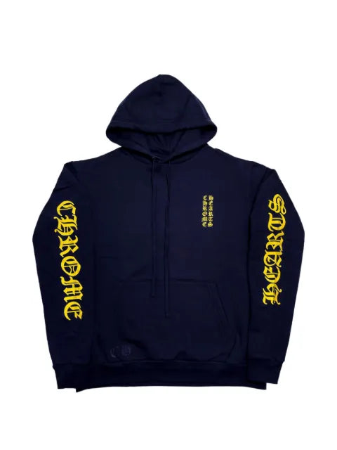 Chrome Hearts logo-print drawstring hoodie