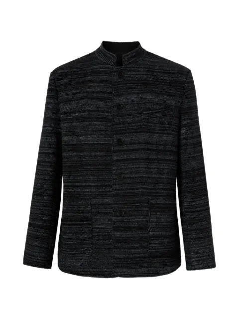 Missoni striped wool and viscose knit jacket