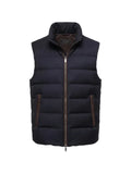 Peserico flannel down quilted gilet