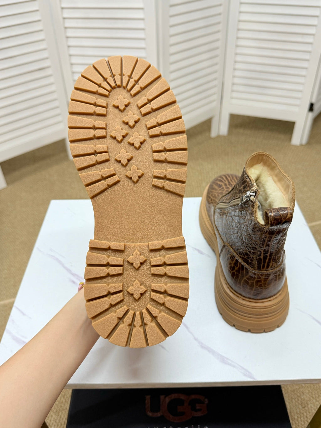 UGG Leopard Suede Chelsea Boots