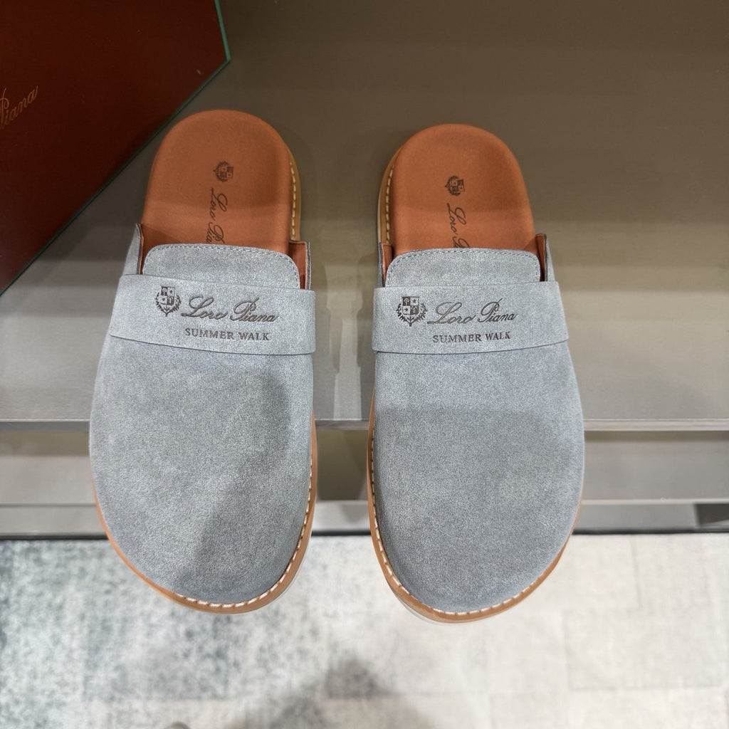 Loro Piana Open-Back Loafer Mules