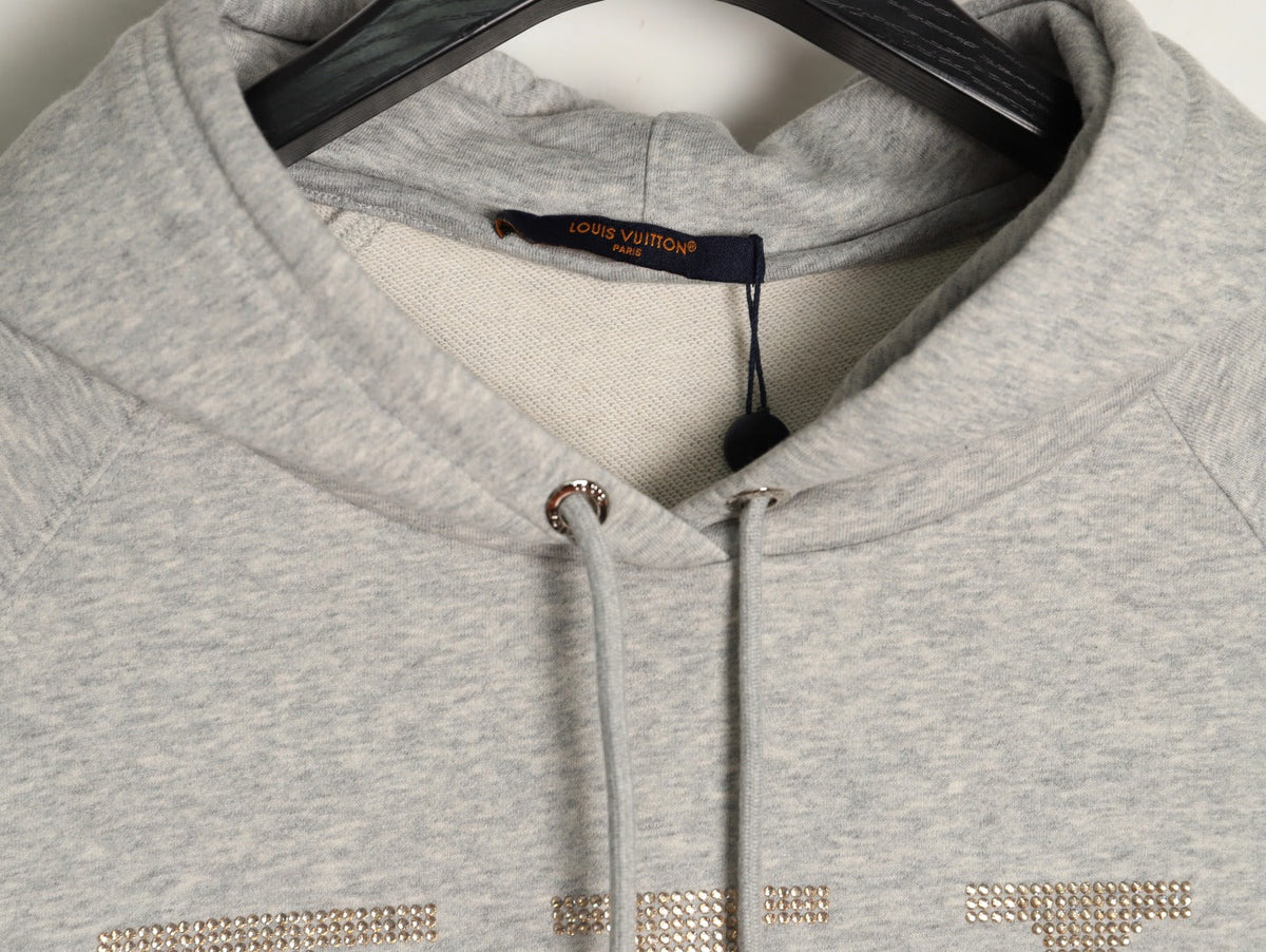 Louis Vuitton LV Lettering Pullover Hoodie - Light Gray